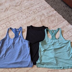 Under Armour Women's Tank Top Duo - Blue, Teal And Unnamed Black Tank
